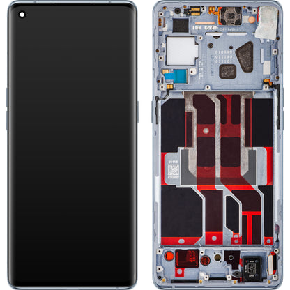 Display s Touchscreenom Oppo Reno6 Pro 5G (Snapdragon) / Reno6 Pro+ 5G, s Okvirom, Sivi (Lunar Grey), Service Pack 4907528