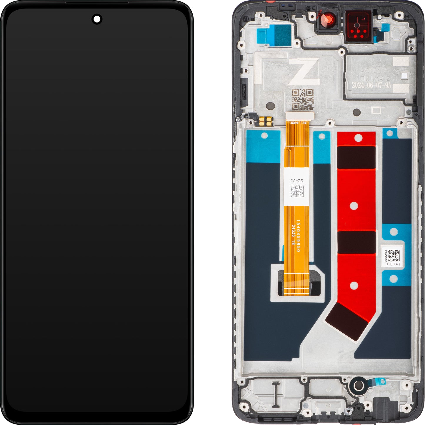 Display s dodirnim zaslonom Oppo A79, s okvirom, crni, servisni paket 621029000103
