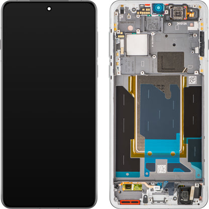 Display s Touchscreenom Oppo Find X8 Pro, s Okvirom, Bijela (Pearl White), Service Pack 621029000357