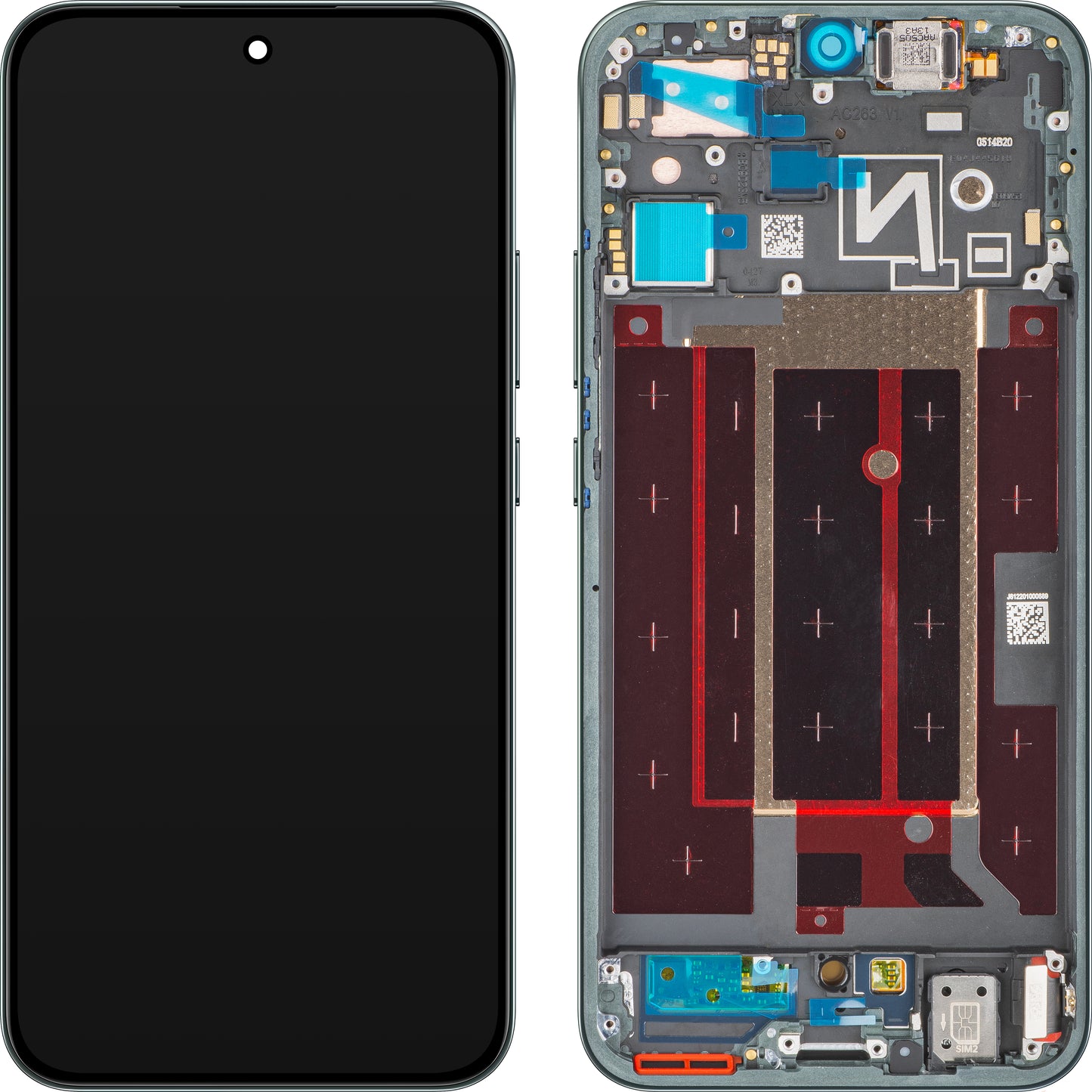 Zaslon s dodirnim ekranom Oppo Reno14, s okvirom, Zelena (Forest Green), Service Pack 621029000602