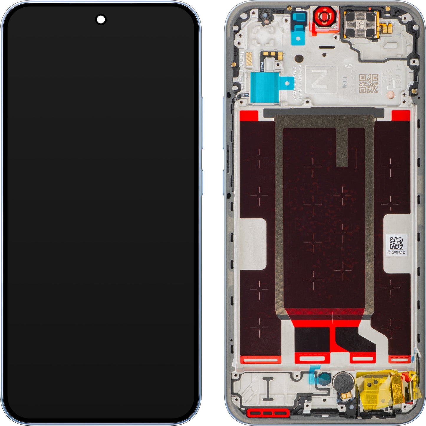 Display s Touchscreenom Oppo Reno15 F, s Okvirom, Plava (Aurora Blue), Service Pack 621029000798