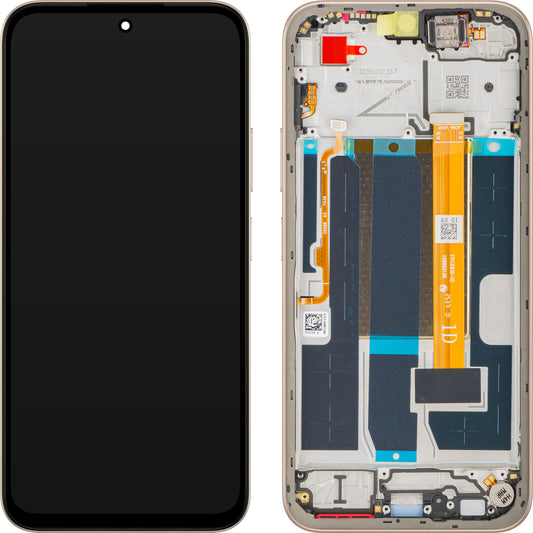Display s Touchscreenom Oppo A6 4G, s Okvirom, Zlatni (Aurora Gold), Service Pack 621029000744