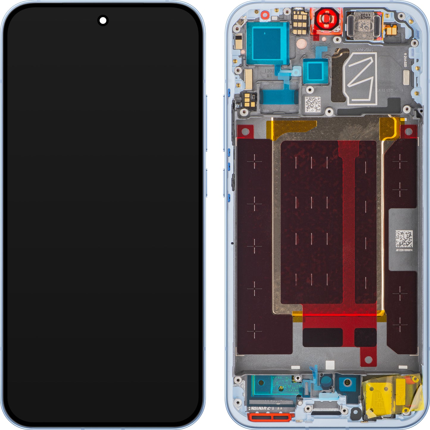 Display s Touchscreenom Oppo Reno15 Pro Mini / Reno15 Pro, s Okvirom, Plava (Aurora Blue), Service Pack 621029000776