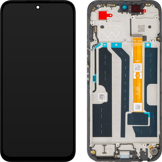 Display s Touchscreenom Oppo A6x / A6t, s okvirom, Crni, Service Pack 621029000752