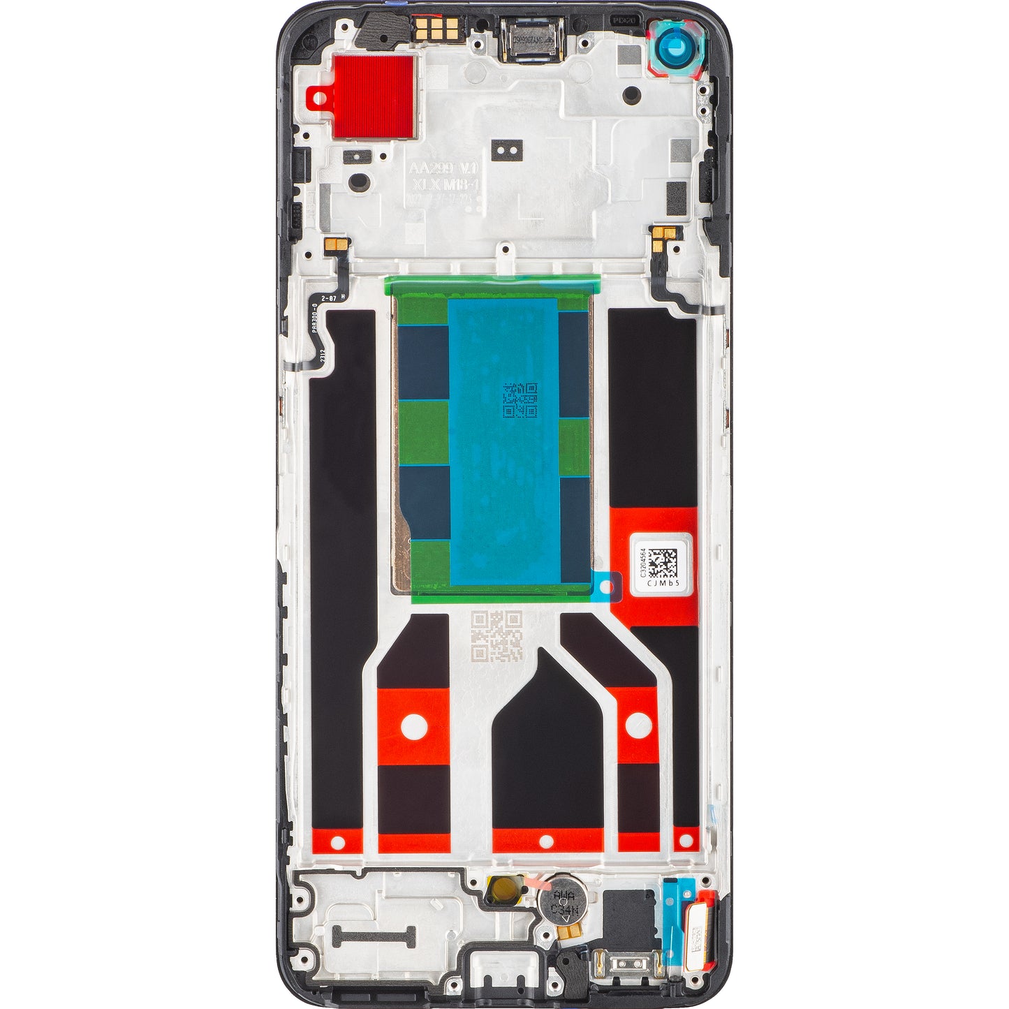 Display s dodirnim zaslonom Oppo Reno8, s okvirom, crni, Service Pack 4130256