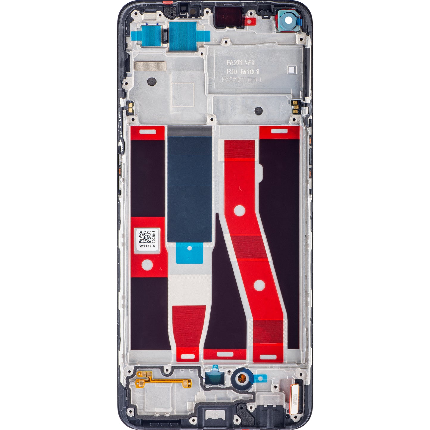 Display s Touchscreenom Oppo Reno5 F / A94 / F19 Pro / Reno5 Lite, s Okvirom, Crni, Service Pack 4906763