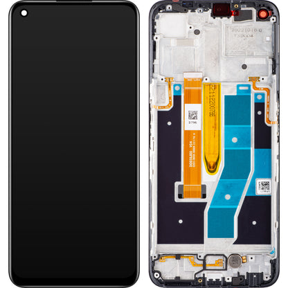 Display s dodirnim zaslonom Realme 9 5G / 9 Pro, s okvirom, crni, paket za servis 4130050