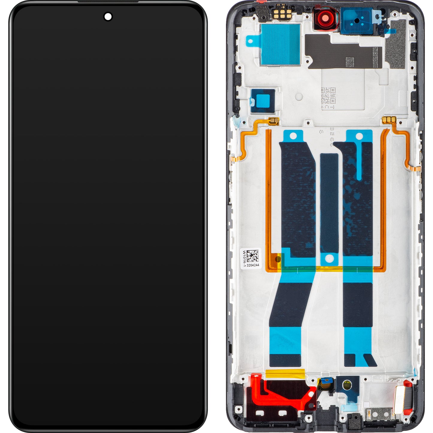 Zaslon s dodirnim ekranom Realme GT Neo 3, s okvirom, crni, paket za servis 4130237