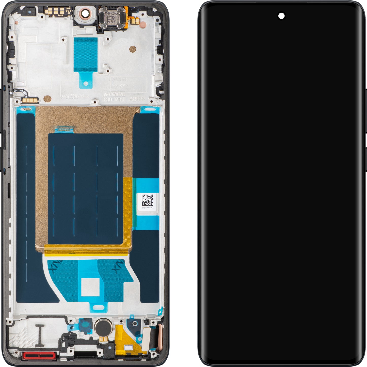 Display s Touchscreenom Realme 14 Pro, s Okvirom, Sivi (Suede Grey), Service Pack 621029000421