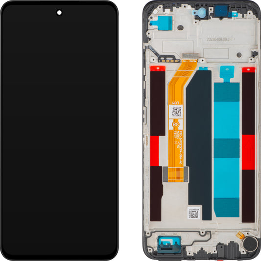 Display s Touchscreenom Realme C71, s Okvirom, Crni, Service Pack 621029000577