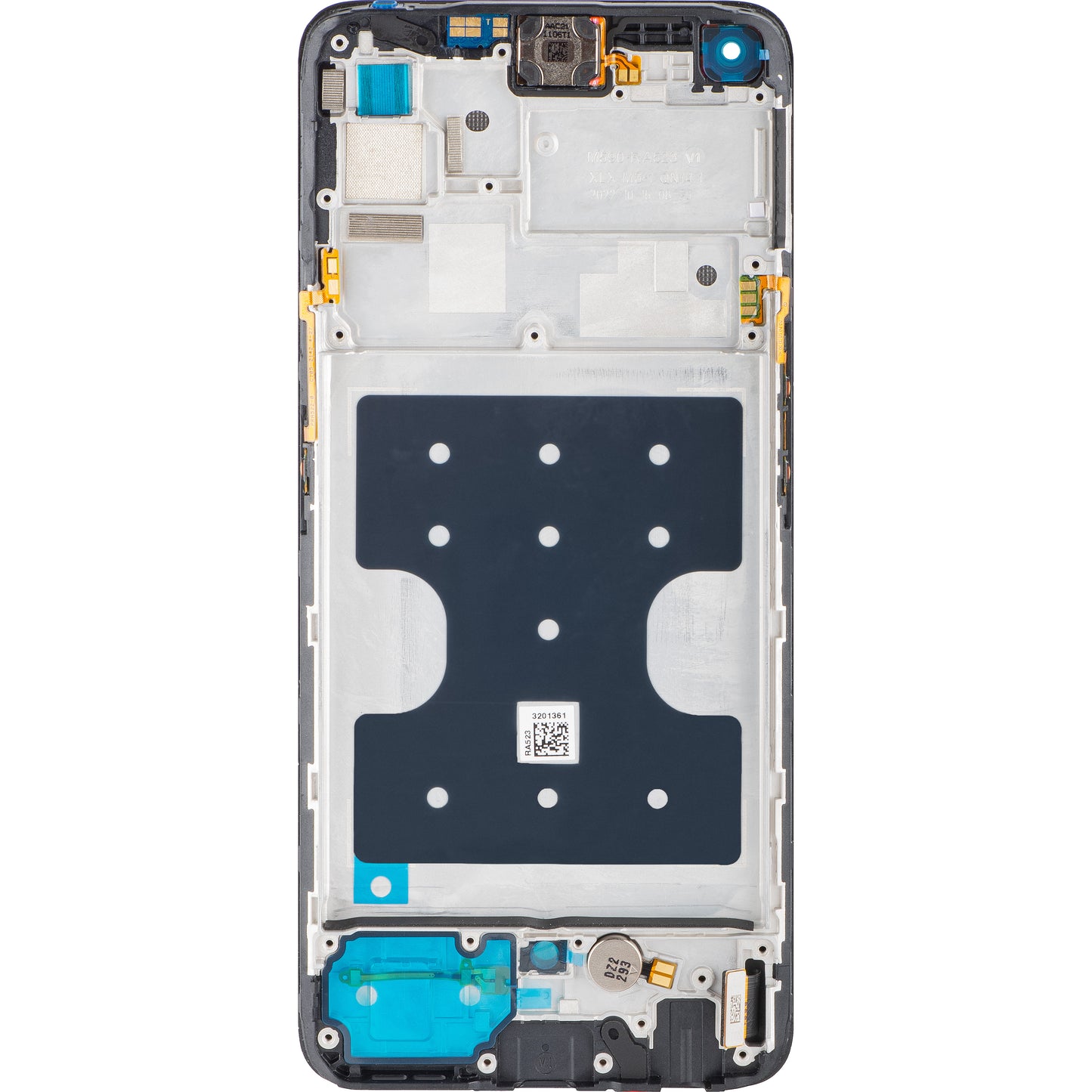 Display s dodirnim zaslonom Realme 7 Pro, s okvirom, crni, paket za servis 4904996