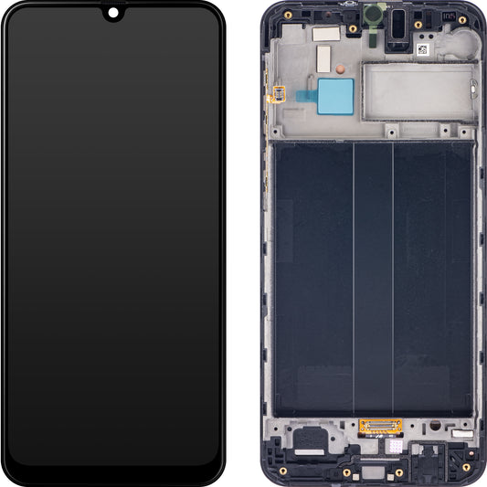 Zaslon s dodirnim ekranom Samsung Galaxy M30 M305, s okvirom, crni, servisni paket GH82-19347A