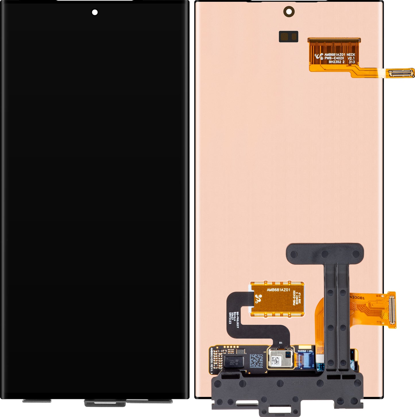 Zaslon s dodirnim ekranom Samsung Galaxy S22 Ultra 5G S908, Servisni paket GH96-14788A