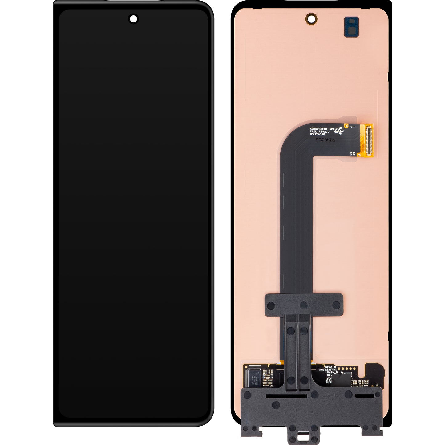 Zaslon s dodirnim ekranom Samsung Galaxy Z Fold3 5G F926, Sub Outer, Crni, Service Pack GH82-26238A