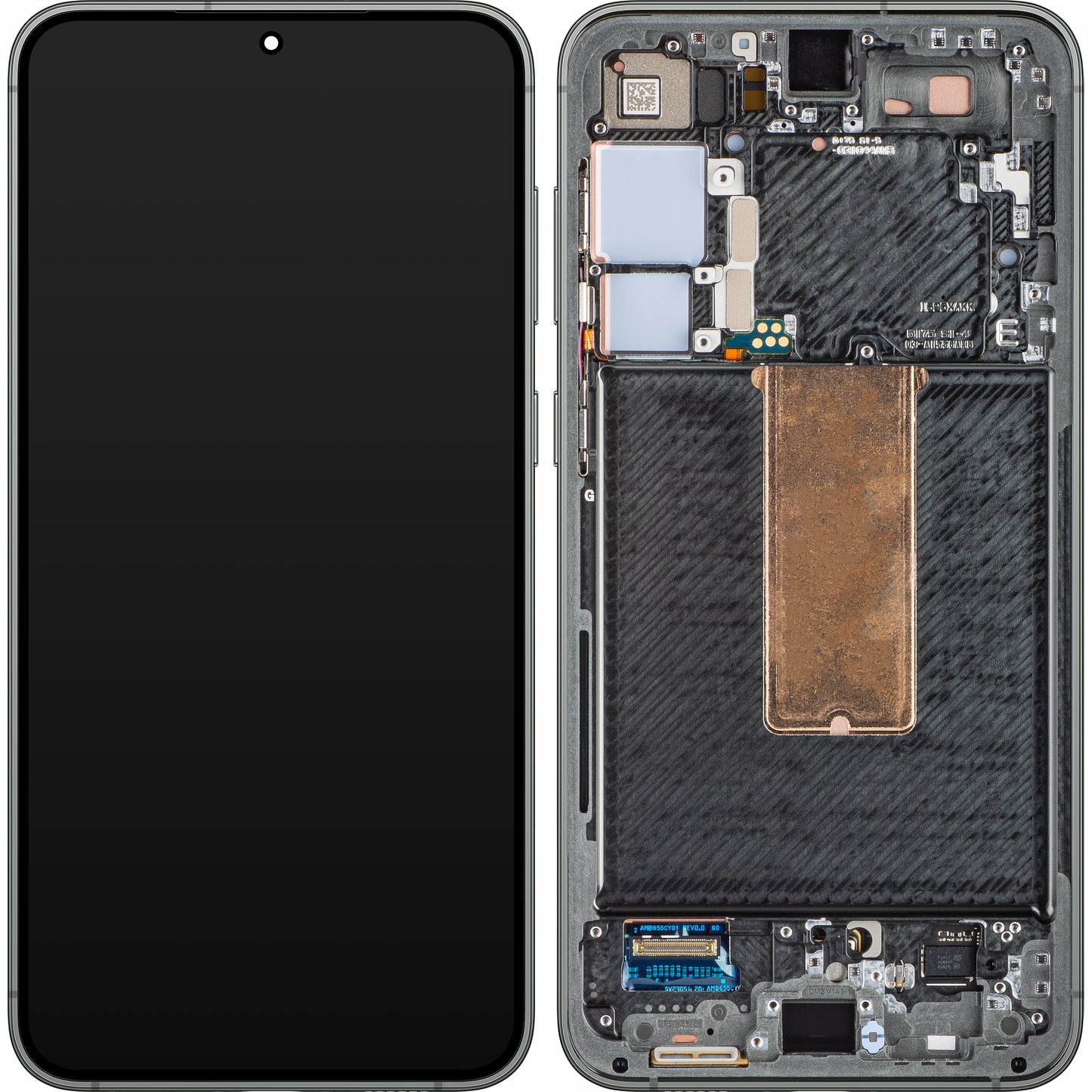 Zaslon s dodirnim ekranom Samsung Galaxy S23+ S916, s okvirom, zelene boje, paket za servis GH82-30476C