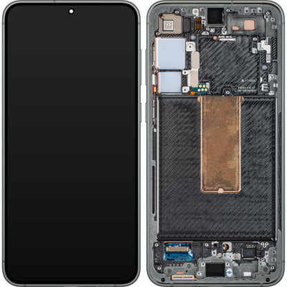 Zaslon s dodirnim ekranom Samsung Galaxy S23+ S916, s okvirom, zelene boje, paket za servis GH82-30476C