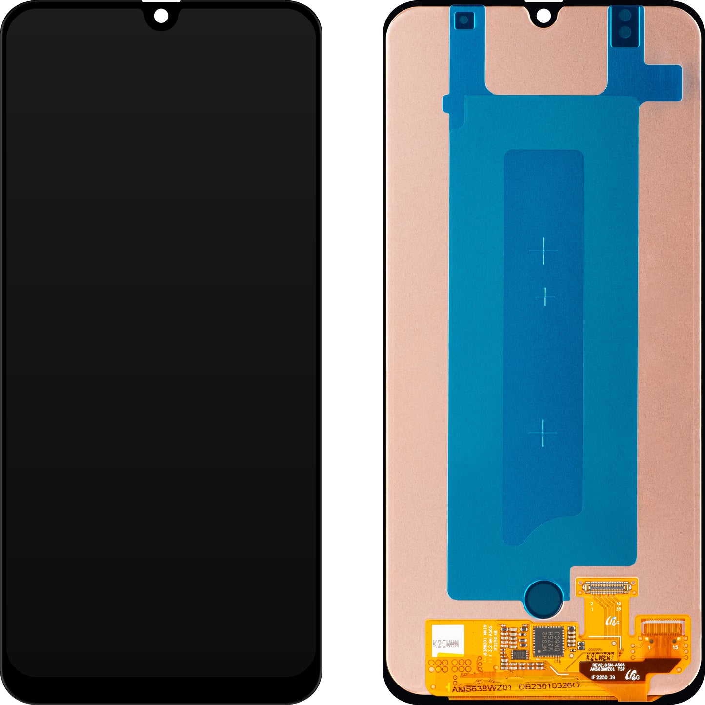 Zaslon s dodirnim ekranom Samsung Galaxy A50 A505, servisni paket GH96-12965A