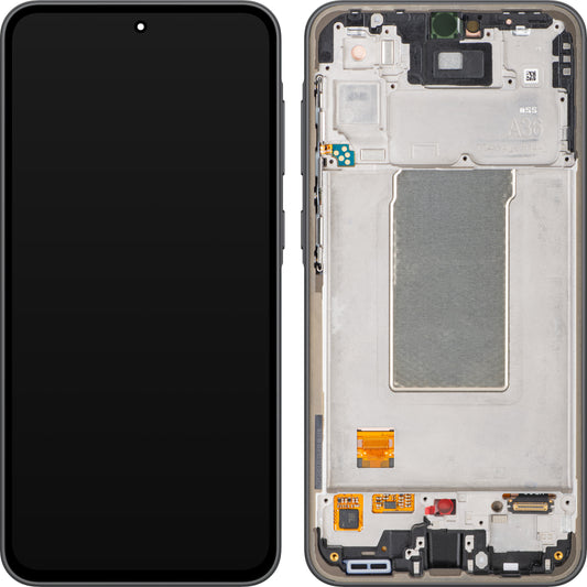 Display s Touchscreenom Samsung Galaxy A36 A366, s Okvirom, Crni, Service Pack GH82-36841A