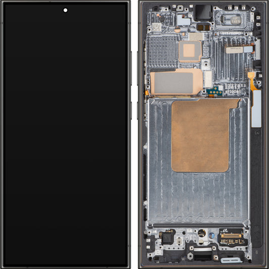Zaslon s dodirnim ekranom Samsung Galaxy S24 Ultra S928, s okvirom, crni (Titanium Black), servisni paket GH82-33396B