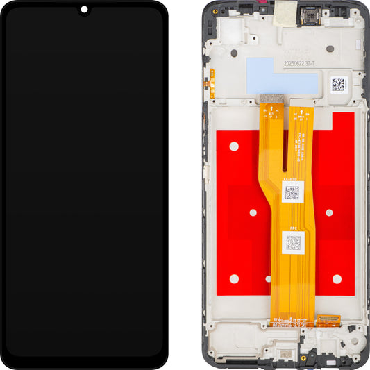 Display s Touchscreenom Samsung Galaxy A07 4G A075, s Okvirom, Sivi, Service Pack GH81-28044A