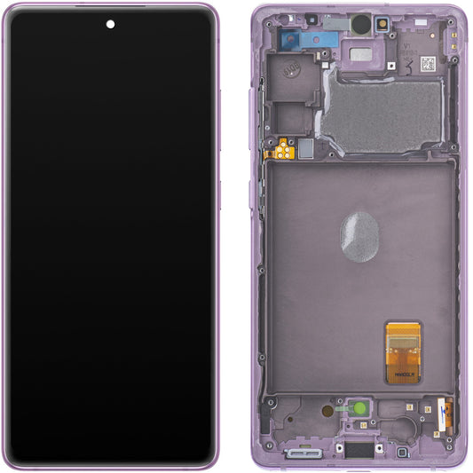 Zaslon osjetljiv na dodir za Samsung Galaxy S20 FE G780, s okvirom, ljubičasti, Swap GH82-24219C