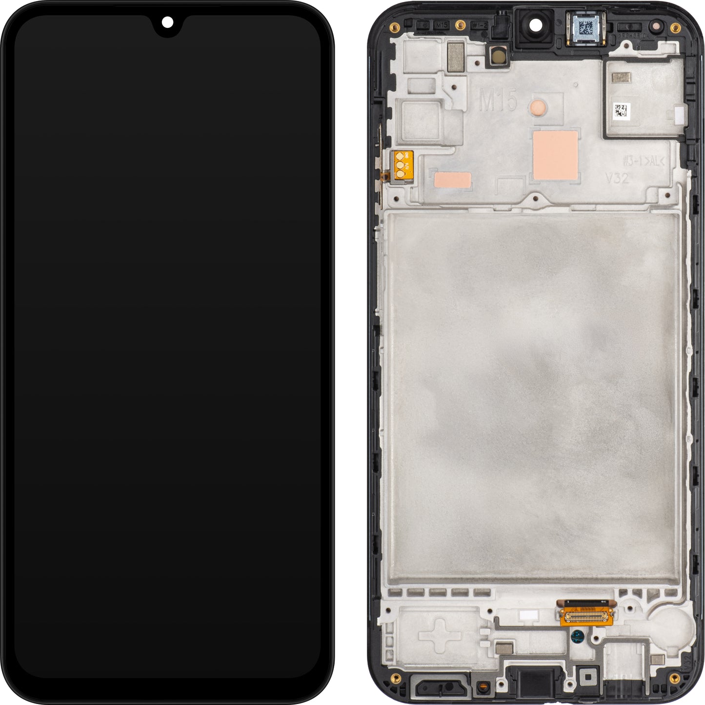 Zaslon s dodirnim zaslonom Samsung Galaxy M15, s okvirom, crni (sivi), obnovljen GH82-34683A