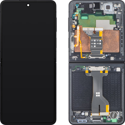 Display s Touchscreenom Samsung Galaxy Z Flip7 F766, S Okvirom, Ispod Unutrašnjosti, Crni (Jet Black), Service Pack GH82-37581C
