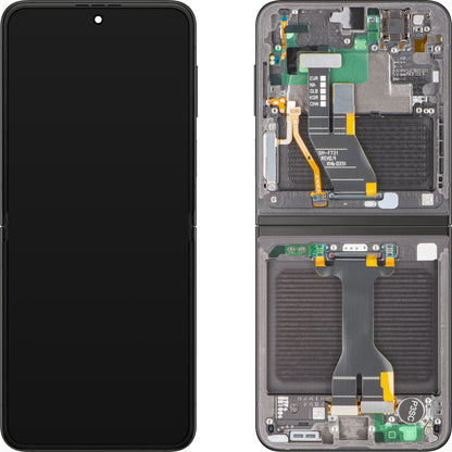 Display s Touchscreenom Samsung Galaxy Z Flip5 F731, s Okvirom, Podloga, Siva, Service Pack GH82-31827E