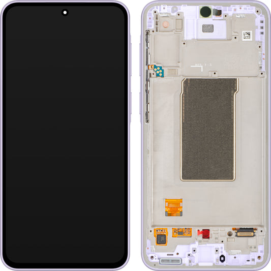 Zaslon s dodirnim zaslonom Samsung Galaxy A37 5G, s okvirom, Ljubičasta (Light Violet), Service Pack GH82-39232D