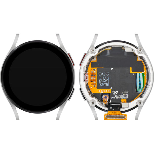 Zaslon s dodirnim zaslonom Samsung Galaxy Watch5 40mm, s okvirom, BT verzija, srebrna, Service Pack GH82-30040C