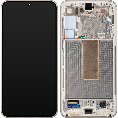 Zaslon s dodirnim zaslonom Samsung Galaxy S23+ S916, s okvirom, bijeli (krem), servisni paket GH82-30476B