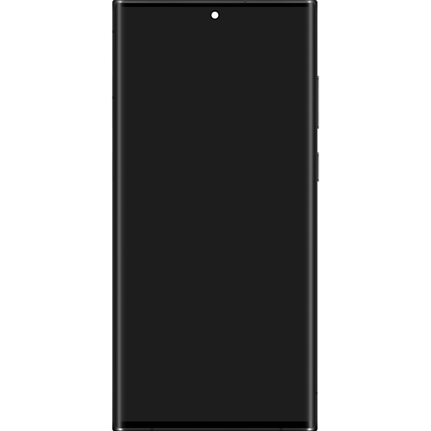 Zaslon s dodirnim ekranom Samsung Galaxy S22 Ultra 5G S908, s okvirom, crni, paket za servis GH82-27488A