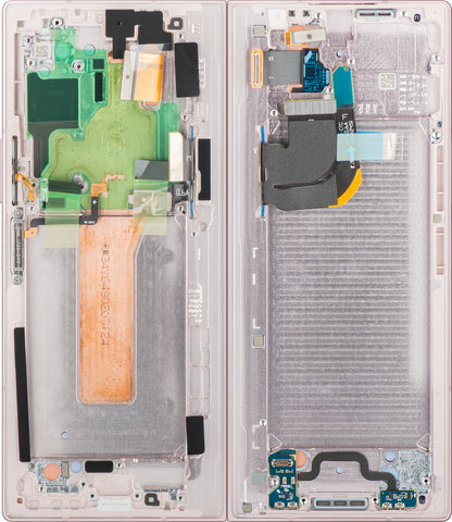 Zaslon s dodirnim zaslonom Samsung Galaxy Z Fold6 F956, s okvirom, unutarnji, ružičasti, servisni paket GH82-35042B