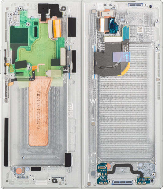 Zaslon s dodirnim zaslonom Samsung Galaxy Z Fold6 F956, s okvirom, unutarnji, bijeli, servisni paket GH82-35042E