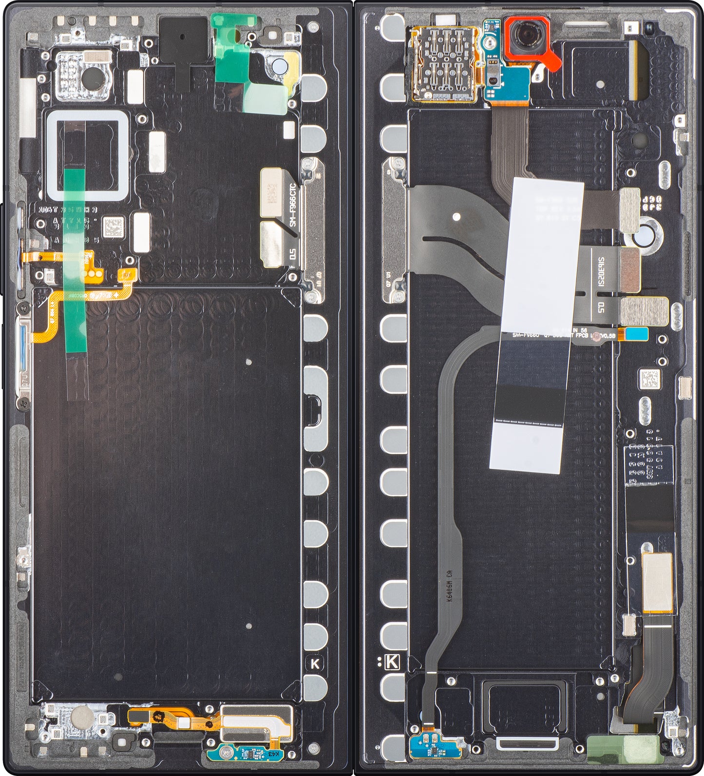 Zaslon s dodirnim zaslonom Samsung Galaxy Z Fold7 F966, s okvirom, Sub Inner, crna (Jet Black), Service Pack GH82-37548C