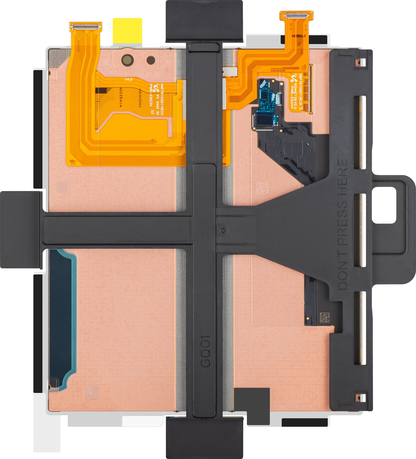 Zaslon s dodirnim zaslonom Samsung Galaxy Z Fold6 F956, Sub Inner, Service Pack GH82-35046A