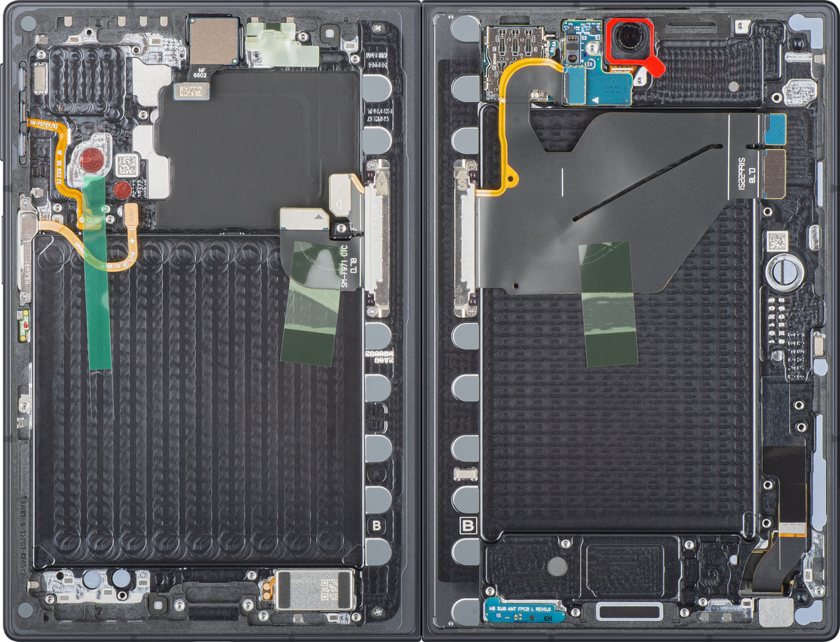 Zaslon s dodirnim zaslonom Samsung Galaxy Z Fold8 F971, s okvirom, Sub Inner, Crna (Grafit), Service Pack GH82-39869A