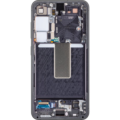 Zaslon s dodirnim ekranom Samsung Galaxy S23 S911, s okvirom, crni (Phantom Black), servisni paket GH82-30480A