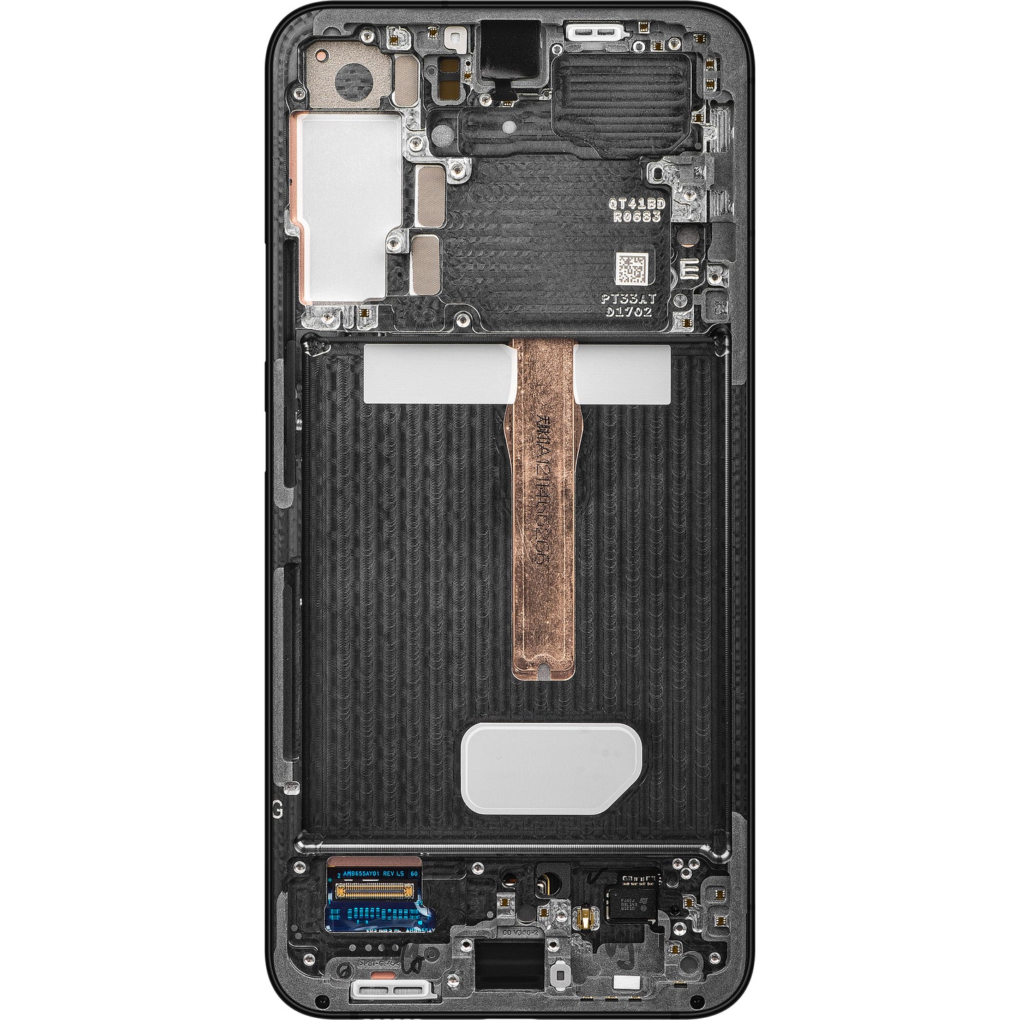 Zaslon s dodirnim ekranom Samsung Galaxy S22+ 5G S906, s okvirom, sivi, paket za servis GH82-27500E