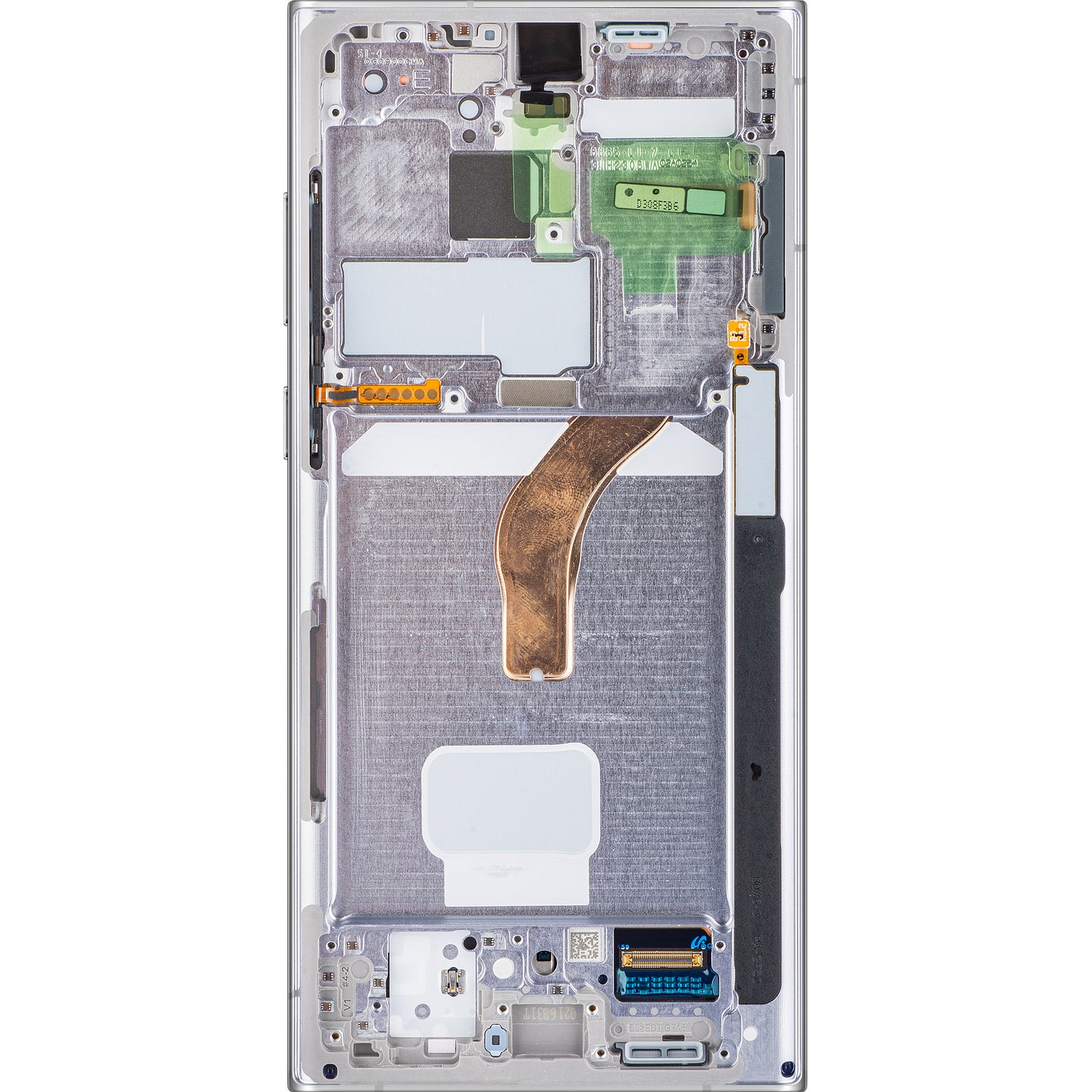 Zaslon s dodirnim ekranom Samsung Galaxy S22 Ultra 5G S908, s okvirom, bijeli, paket za servis GH82-27488C