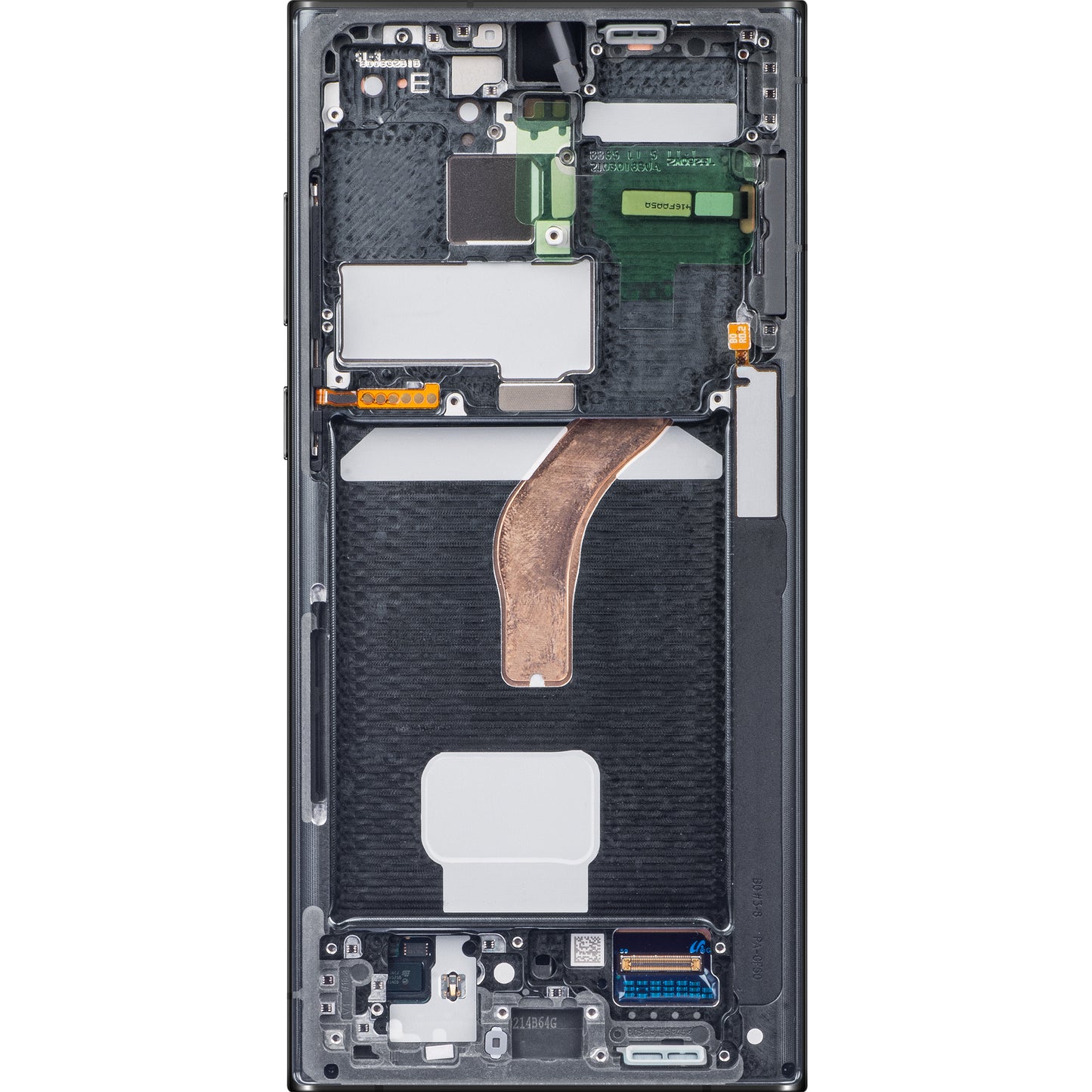 Zaslon s dodirnim ekranom Samsung Galaxy S22 Ultra 5G S908, s okvirom, crni, paket za servis GH82-27488A