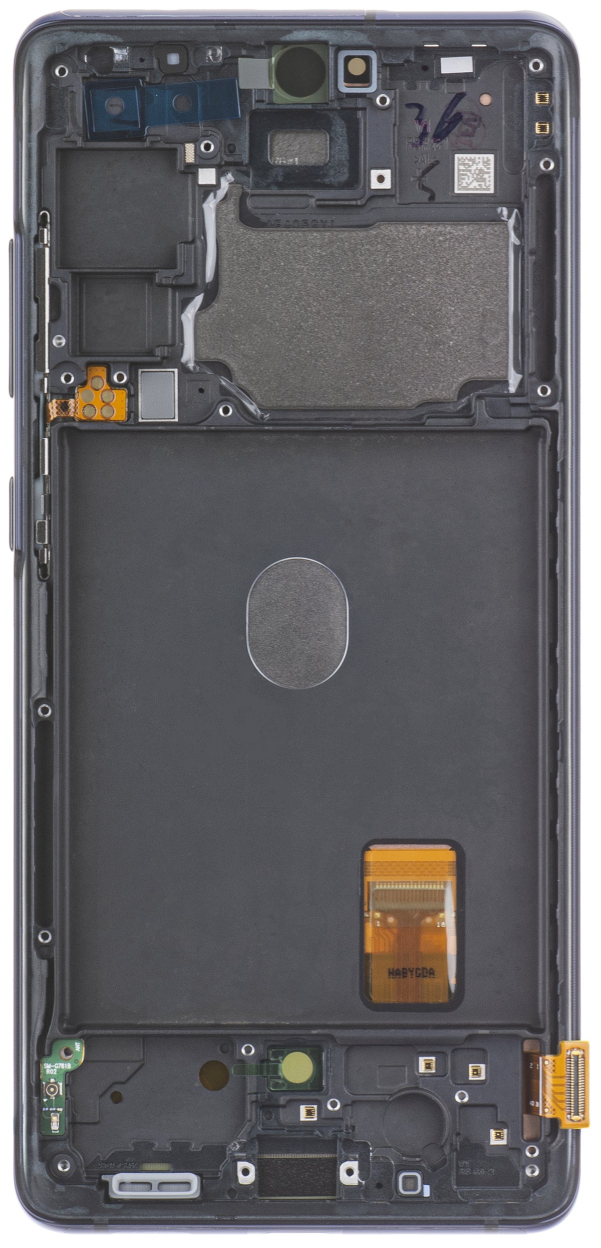 Zaslon s dodirnim zaslonom Samsung Galaxy S20 FE 5G G781, s okvirom, tamnoplava, Swap GH82-24214A