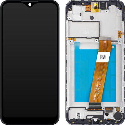 Zaslon s dodirnim ekranom Samsung Galaxy A01 A015, s okvirom, Europska verzija, Crni, Servisni paket GH81-18209A
