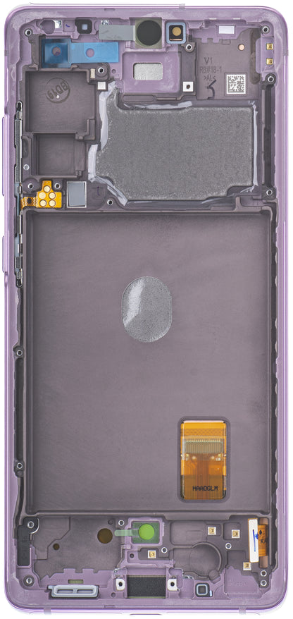 Zaslon osjetljiv na dodir za Samsung Galaxy S20 FE G780, s okvirom, ljubičasti, Swap GH82-24219C