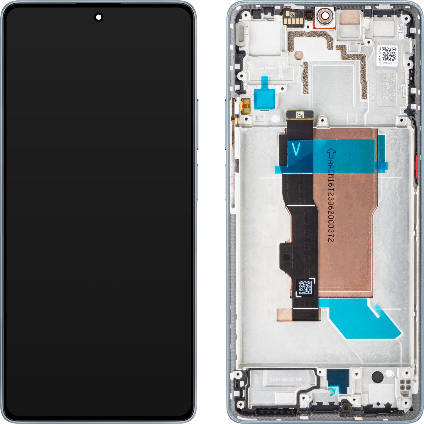 Zaslon s dodirnim ekranom Xiaomi Poco F5, s okvirom, bijeli, Service Pack 560002M16T00