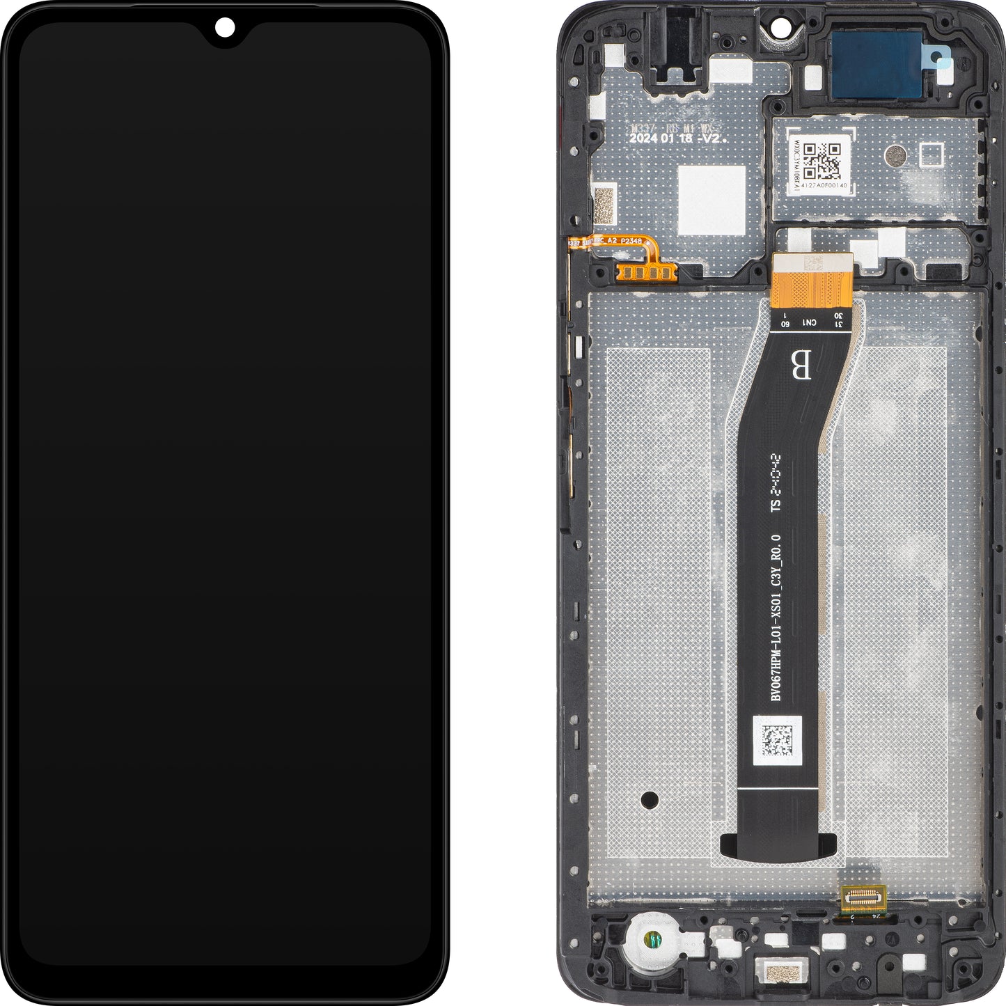 Zaslon s dodirnim ekranom Xiaomi Redmi A3, s okvirom, crni, Service Pack 5600010C3Y00
