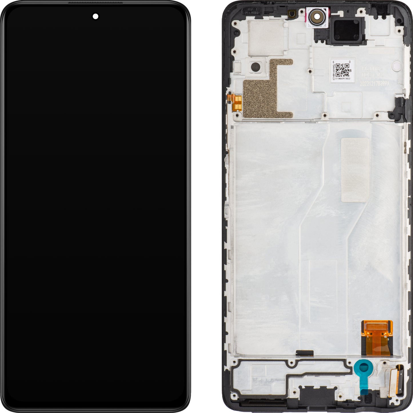 Zaslon s dodirnim ekranom Xiaomi Redmi Note 10 Pro, s okvirom, crni, Service Pack 56000200K600
