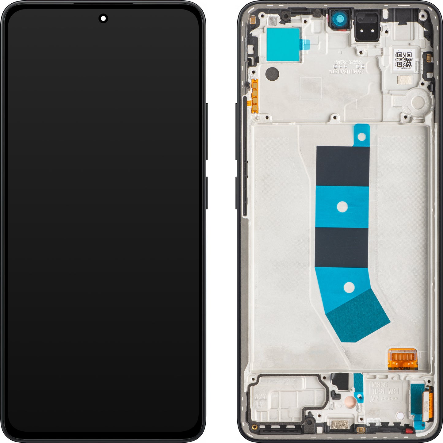 Zaslon s dodirnim ekranom Xiaomi Redmi Note 13 4G, s okvirom, crni (Midnight Black), servisni paket 56000400N700
