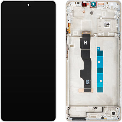 Display s Touchscreenom Xiaomi Redmi Note 13 5G, s Okvirom, Bijela (Arctic White), Service Pack 5600040N1700