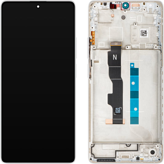 Display s Touchscreenom Xiaomi Redmi Note 13 5G, s Okvirom, Bijela (Arctic White), Service Pack 5600040N1700